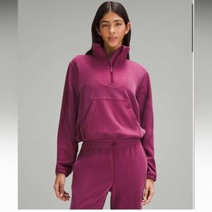 Lululemon ribbed Softstreme half zip 12